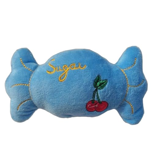 YHOPJKFRA Quietschendes Plüsch Teddy-Hundespielzeug, Kauspielzeug für Welpen für kleine und mittelgroße Hunde | Blaue Süßigkeiten YHOPJKFRA Quietschendes Plüsch Teddy-Hundespielzeug, Kauspielzeug für Welpen für kleine und mittelgroße Hunde | Blaue Süßigkeiten von YHOPJKFRA