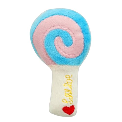 YHOPJKFRA Quietschendes Plüsch Teddy-Hundespielzeug, Kauspielzeug für Welpen für kleine und mittelgroße Hunde | Blauer Lutscher YHOPJKFRA Quietschendes Plüsch Teddy-Hundespielzeug, Kauspielzeug für Welpen für kleine und mittelgroße Hunde | Blauer Lutscher von YHOPJKFRA