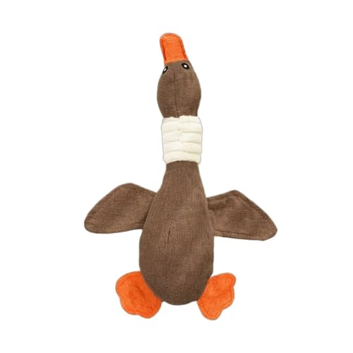 YHOPJKFRA Quietschendes Plüsch Teddy-Hundespielzeug, Kauspielzeug für Welpen für kleine und mittelgroße Hunde | Braune Ente YHOPJKFRA Quietschendes Plüsch Teddy-Hundespielzeug, Kauspielzeug für Welpen für kleine und mittelgroße Hunde | Braune Ente von YHOPJKFRA
