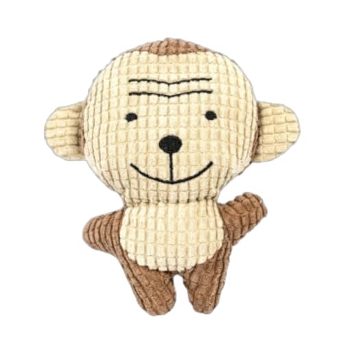 YHOPJKFRA Quietschendes Plüsch Teddy-Hundespielzeug, Kauspielzeug für Welpen für kleine und mittelgroße Hunde | Brauner AFFE YHOPJKFRA Quietschendes Plüsch Teddy-Hundespielzeug, Kauspielzeug für Welpen für kleine und mittelgroße Hunde | Brauner AFFE von YHOPJKFRA
