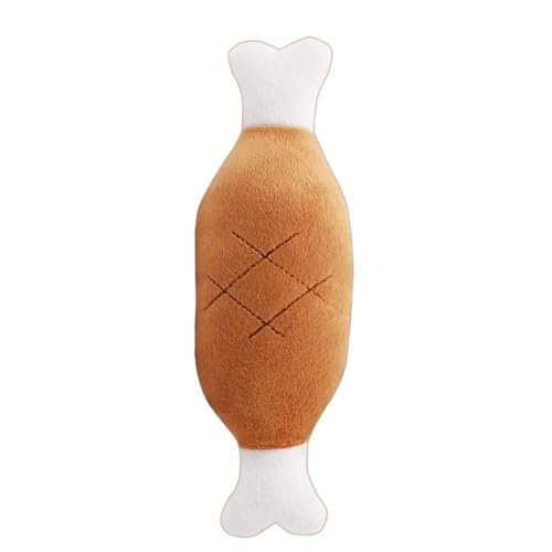 YHOPJKFRA Quietschendes Plüsch Teddy-Hundespielzeug, Kauspielzeug für Welpen für kleine und mittelgroße Hunde | Braunes Hühnerbein YHOPJKFRA Quietschendes Plüsch Teddy-Hundespielzeug, Kauspielzeug für Welpen für kleine und mittelgroße Hunde | Braunes Hühnerbein von YHOPJKFRA