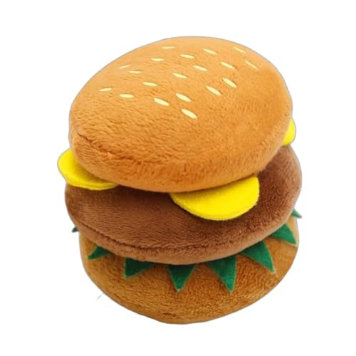 YHOPJKFRA Quietschendes Plüsch Teddy-Hundespielzeug, Kauspielzeug für Welpen für kleine und mittelgroße Hunde | Burger YHOPJKFRA Quietschendes Plüsch Teddy-Hundespielzeug, Kauspielzeug für Welpen für kleine und mittelgroße Hunde | Burger von YHOPJKFRA