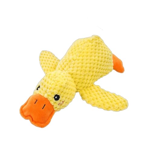 YHOPJKFRA Quietschendes Plüsch Teddy-Hundespielzeug, Kauspielzeug für Welpen für kleine und mittelgroße Hunde | Gelbe Ente YHOPJKFRA Quietschendes Plüsch Teddy-Hundespielzeug, Kauspielzeug für Welpen für kleine und mittelgroße Hunde | Gelbe Ente von YHOPJKFRA