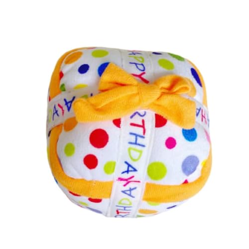 YHOPJKFRA Quietschendes Plüsch Teddy-Hundespielzeug, Kauspielzeug für Welpen für kleine und mittelgroße Hunde | Geschenkbox von YHOPJKFRA