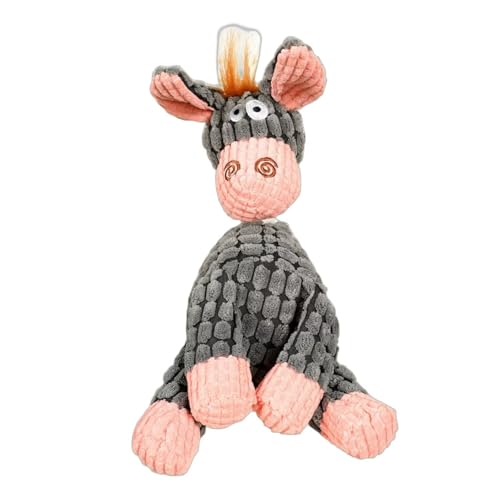YHOPJKFRA Quietschendes Plüsch Teddy-Hundespielzeug, Kauspielzeug für Welpen für kleine und mittelgroße Hunde | Grauer Esel YHOPJKFRA Quietschendes Plüsch Teddy-Hundespielzeug, Kauspielzeug für Welpen für kleine und mittelgroße Hunde | Grauer Esel von YHOPJKFRA