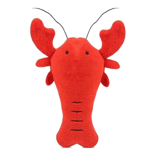 YHOPJKFRA Quietschendes Plüsch Teddy-Hundespielzeug, Kauspielzeug für Welpen für kleine und mittelgroße Hunde | Red Lobster YHOPJKFRA Quietschendes Plüsch Teddy-Hundespielzeug, Kauspielzeug für Welpen für kleine und mittelgroße Hunde | Red Lobster von YHOPJKFRA