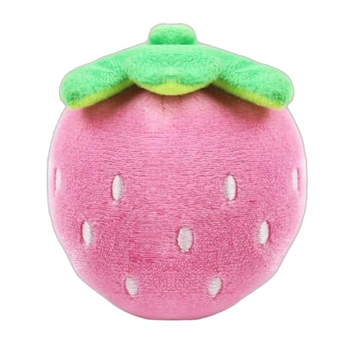 YHOPJKFRA Quietschendes Plüsch Teddy-Hundespielzeug, Kauspielzeug für Welpen für kleine und mittelgroße Hunde | Rosa Erdbeere YHOPJKFRA Quietschendes Plüsch Teddy-Hundespielzeug, Kauspielzeug für Welpen für kleine und mittelgroße Hunde | Rosa Erdbeere von YHOPJKFRA