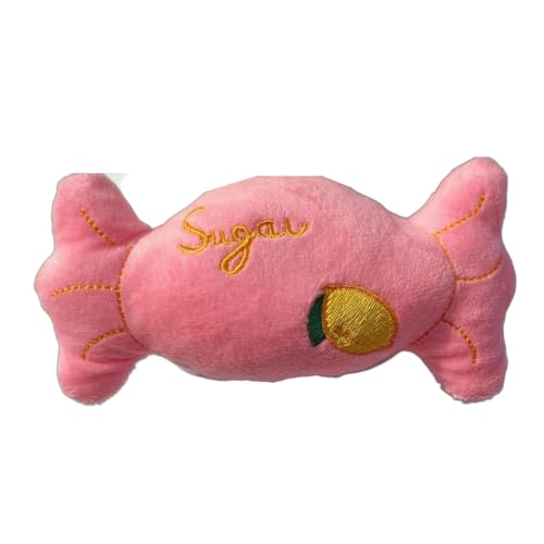 YHOPJKFRA Quietschendes Plüsch Teddy-Hundespielzeug, Kauspielzeug für Welpen für kleine und mittelgroße Hunde | Rote Süßigkeiten YHOPJKFRA Quietschendes Plüsch Teddy-Hundespielzeug, Kauspielzeug für Welpen für kleine und mittelgroße Hunde | Rote Süßigkeiten von YHOPJKFRA