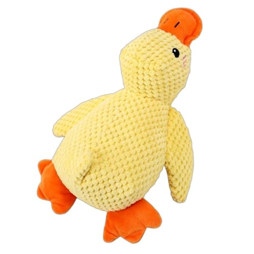 YHOPJKFRA Quietschendes Plüsch Teddy-Hundespielzeug, Kauspielzeug für Welpen für kleine und mittelgroße Hunde | gelbe Ente YHOPJKFRA Quietschendes Plüsch Teddy-Hundespielzeug, Kauspielzeug für Welpen für kleine und mittelgroße Hunde | gelbe Ente von YHOPJKFRA