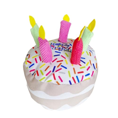 YHOPJKFRA Quietschendes Plüsch Teddy-Hundespielzeug, Kauspielzeug für Welpen für kleine und mittelgroße Hunde | großer Kuchen YHOPJKFRA Quietschendes Plüsch Teddy-Hundespielzeug, Kauspielzeug für Welpen für kleine und mittelgroße Hunde | großer Kuchen von YHOPJKFRA