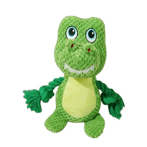 YHOPJKFRA Quietschendes Plüsch Teddy-Hundespielzeug, Kauspielzeug für Welpen für kleine und mittelgroße Hunde | grüner Dinosaurier YHOPJKFRA Quietschendes Plüsch Teddy-Hundespielzeug, Kauspielzeug für Welpen für kleine und mittelgroße Hunde | grüner Dinosaurier von YHOPJKFRA