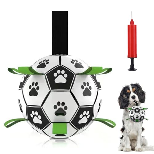YHSKJCD Hund Fußball mit Greiflaschen, 15CM Interaktiver Schwimmender Ball mit Ballpumpe und Nadel, Innen & Außen Spielzeug Hund Ball für kleine und mittelgroße Hunde YHSKJCD Hund Fußball mit Greiflaschen, 15CM Interaktiver Schwimmender Ball mit Ballpumpe und Nadel, Innen & Außen Spielzeug Hund Ball für kleine und mittelgroße Hunde von YHSKJCD