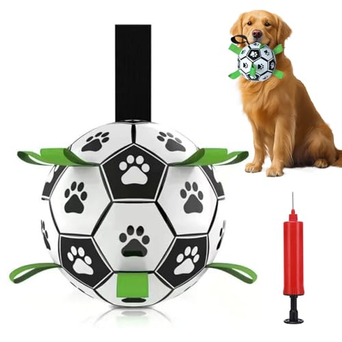 YHSKJCD Hundefußball für kleine und mittelgroße Hunde – interaktives Wasserspielzeug mit Haltegriffen YHSKJCD Hundefußball für kleine und mittelgroße Hunde – interaktives Wasserspielzeug mit Haltegriffen von YHSKJCD