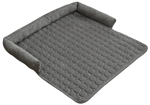 Weiches Cord-Hundebett mit rutschfester Unterseite & waschbarer Hülle Wärmendes, strapazierfähiges Design für kleine, mittelgroße und große Hunde Ideal als Schlafplatz oder gemütliche Decke(Dark gray) Weiches Cord-Hundebett mit rutschfester Unterseite & waschbarer Hülle Wärmendes, strapazierfähiges Design für kleine, mittelgroße und große Hunde Ideal als Schlafplatz oder gemütliche Decke(Dark gray) von YHXAIQ