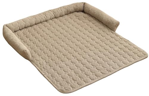 Weiches Cord-Hundebett mit rutschfester Unterseite & waschbarer Hülle Wärmendes, strapazierfähiges Design für kleine, mittelgroße und große Hunde Ideal als Schlafplatz oder gemütliche Decke(Khaki) Weiches Cord-Hundebett mit rutschfester Unterseite & waschbarer Hülle Wärmendes, strapazierfähiges Design für kleine, mittelgroße und große Hunde Ideal als Schlafplatz oder gemütliche Decke(Khaki) von YHXAIQ