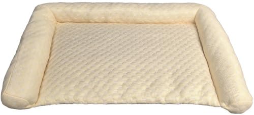 YHXAIQ Kühlmatte Hund, Hunde Kühlmatte - Waschbar, Kühlend & Kühl, Eisseide+Oxford-Stoff+Baumwolle, für Innen- und Außenbereich Auto Sommer(Light Yellow,70 x 45 cm) von YHXAIQ
