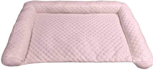 YHXAIQ Kühlmatte Hund, Hunde Kühlmatte - Waschbar, Kühlend & Kühl, Eisseide+Oxford-Stoff+Baumwolle, für Innen- und Außenbereich Auto Sommer(Light pink,70 x 45 cm) von YHXAIQ