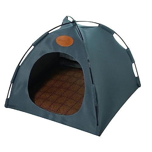 Kühlende Katzenhöhle Bett Für Indoor Katze Waschbar Kühlbetten Sommer Zelt Haus Herrenhaus Zelt Haus Für Kleine Hunde Indoor Zelt von YIAGXIVG