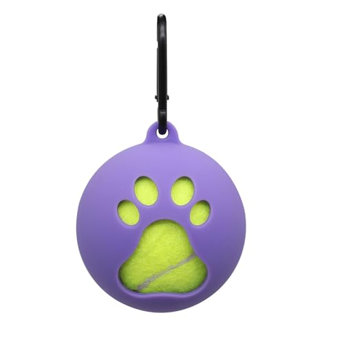 Tragbarer Haustierball-Halter mit Hundeleinen-Befestigung, Standard-Tennisballhalter für einfache Outdoor-Abenteuer, leichter Tennisballhalter mit freihändiger Hundeleinen-Befestigung, aktive von YIAGXIVG