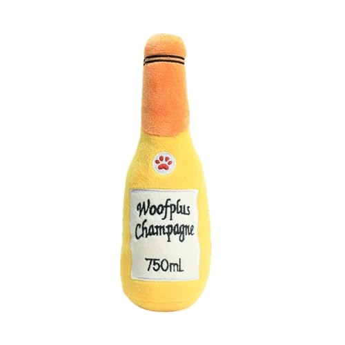 YIAGXIVG Quietschende Gefüllte Cartoon Flasche Form Hunde Kauen Spielzeug Weiche Reinigung Massage Liefert Haustier Flasche Molar Haustier Liefert von YIAGXIVG