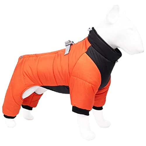 YIAGXIVG Winter-Hundemantel, reflektierender Riemen, winddicht, Hundemantel, Overall, Hundejacke, Welpen-Outfit, einfach zu tragen von YIAGXIVG