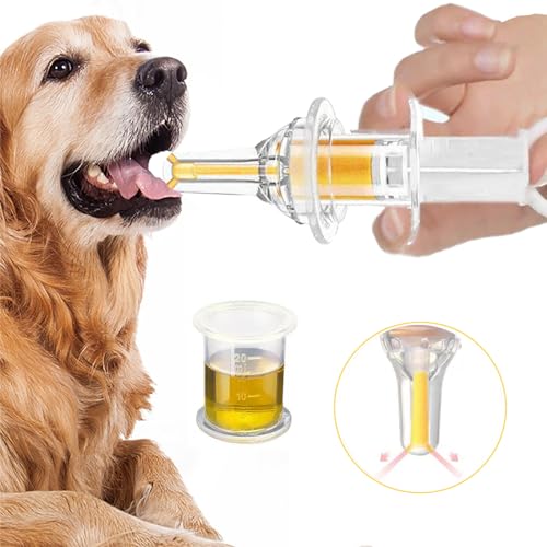 YIBIKEHO Flüssigfütterungsset für Haustiere, Fütterungsspritze für Haustiere mit weicher Spitze, Spritzenflaschen für Hunde und Katzen zur Fütterung von Haustieren, Pet M YIBIKEHO Flüssigfütterungsset für Haustiere, Fütterungsspritze für Haustiere mit weicher Spitze, Spritzenflaschen für Hunde und Katzen zur Fütterung von Haustieren, Pet M von YIBIKEHO
