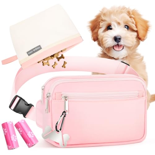 YIBONIKA Leckerlitasche für Hunde, Praktischer Gassi Tasche Hund für Hundetraining, Multifunktionaler Leckerlibeutel für Hunde mit Herausnehmbaren Innentasche Kotbeutel | Freisprechhaken, Rosa YIBONIKA Leckerlitasche für Hunde, Praktischer Gassi Tasche Hund für Hundetraining, Multifunktionaler Leckerlibeutel für Hunde mit Herausnehmbaren Innentasche Kotbeutel | Freisprechhaken, Rosa von YIBONIKA