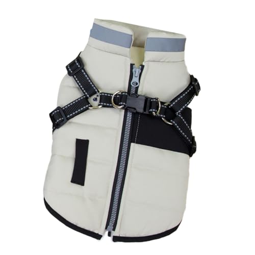 YIBOZI Haustierkleidung, warmer Mantel für kaltes Wetter, Winter, gepolsterte Kleidung für kleine Rassen, 2 Beine, Baumwolljacken für Hunde, Outdoor-Aktivitäten von YIBOZI