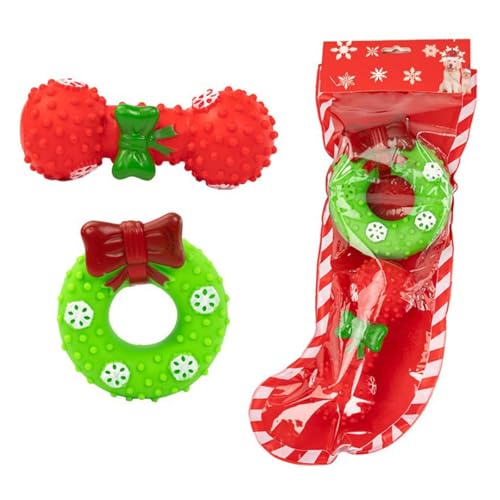 YIBOZI Weihnachts-Hundespielzeug-Geschenkset zum Kauen und Spielen, weiches Spielzeug und Seilbeißwiderstand, Festival-Spielzeug für Haustiere YIBOZI Weihnachts-Hundespielzeug-Geschenkset zum Kauen und Spielen, weiches Spielzeug und Seilbeißwiderstand, Festival-Spielzeug für Haustiere von YIBOZI