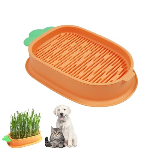 YIDM Katzengras Keimschale Katzenpflanze Pflanzkasten: 2 Stück Karottenform Katzengras Pflanzkasten Fenstergarten Kit Plastik Soil-Free Seed Sprouter Hydroponik-Pflanzkasten Für Katzenhunde Haustiere YIDM Katzengras Keimschale Katzenpflanze Pflanzkasten: 2 Stück Karottenform Katzengras Pflanzkasten Fenstergarten Kit Plastik Soil-Free Seed Sprouter Hydroponik-Pflanzkasten Für Katzenhunde Haustiere von YIDM