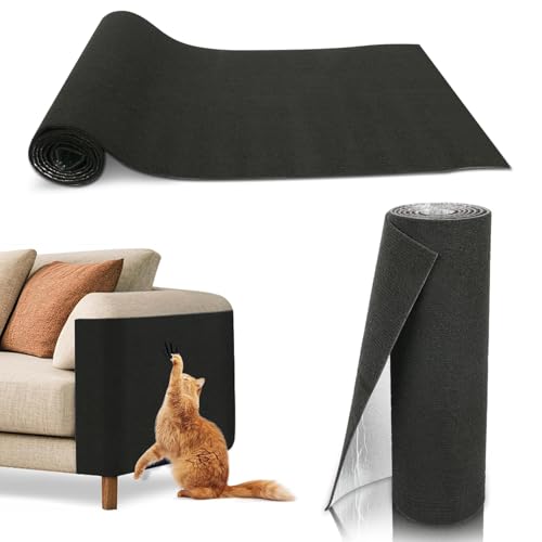 YIEMI Kratzmatte für Katzen, 40 x 100 cm, mit selbstklebender Rückseite, zuschneidbare Kratzpads zum Selbermachen, Schwarz YIEMI Kratzmatte für Katzen, 40 x 100 cm, mit selbstklebender Rückseite, zuschneidbare Kratzpads zum Selbermachen, Schwarz von YIEMI