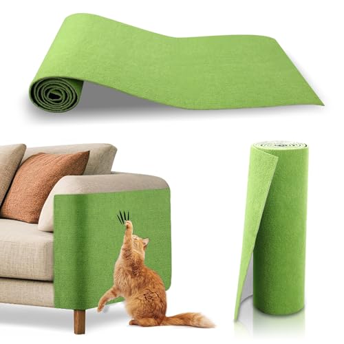 YIEMI Kratzmatte für Katzen, 60 x 100 cm, mit selbstklebender Rückseite, zuschneidbare Kratzpads zum Selbermachen, Grün YIEMI Kratzmatte für Katzen, 60 x 100 cm, mit selbstklebender Rückseite, zuschneidbare Kratzpads zum Selbermachen, Grün von YIEMI