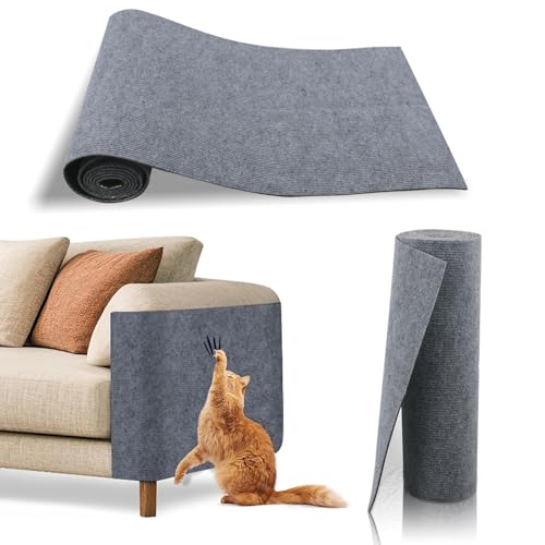 YIEMI Kratzmatte für Katzen, mit selbstklebender Rückseite, zuschneidbar, 60 x 100 cm, Hellgrau YIEMI Kratzmatte für Katzen, mit selbstklebender Rückseite, zuschneidbar, 60 x 100 cm, Hellgrau von YIEMI