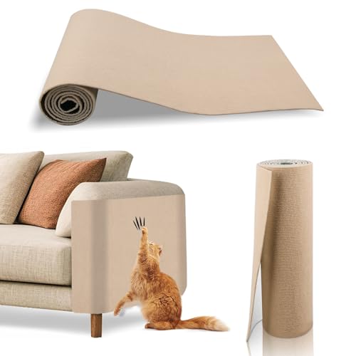 YIEMI Kratzmatte für Katzen, mit selbstklebender Rückseite, zuschneidbar, 60 x 100 cm, Khaki YIEMI Kratzmatte für Katzen, mit selbstklebender Rückseite, zuschneidbar, 60 x 100 cm, Khaki von YIEMI