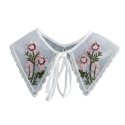 Bestickte künstliche Halsbänder, für Damen, Teenager, Mädchen, elegant, abnehmbar, Kunstkragen, Blusenkragen, modische Kleidung, Accessoires, bestickte Halsbänder, abnehmbare Halsbänder, Bestickte künstliche Halsbänder, für Damen, Teenager, Mädchen, elegant, abnehmbar, Kunstkragen, Blusenkragen, modische Kleidung, Accessoires, bestickte Halsbänder, abnehmbare Halsbänder, von YIGZYCN