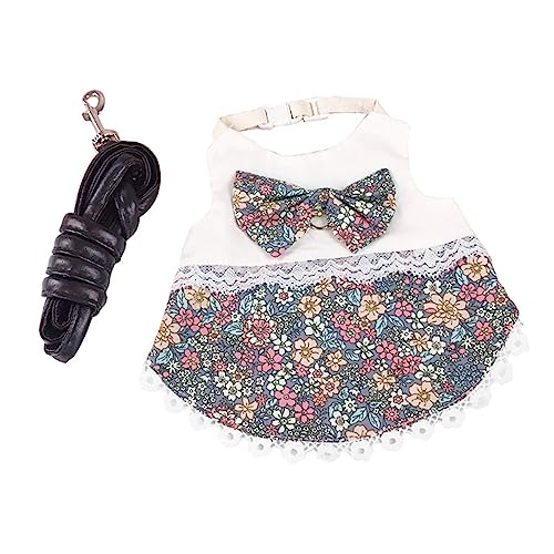 Haustier Kaninchen Kleid Atmungsaktiv Set Mit Weste Und Leine Für Kleintiere Ausbruchsicher Niedliches Kostüm Für Kleine Igel Hamster Kaninchen Geschirr Und Leine Set Kleid Zum Spazierengehen von YIGZYCN