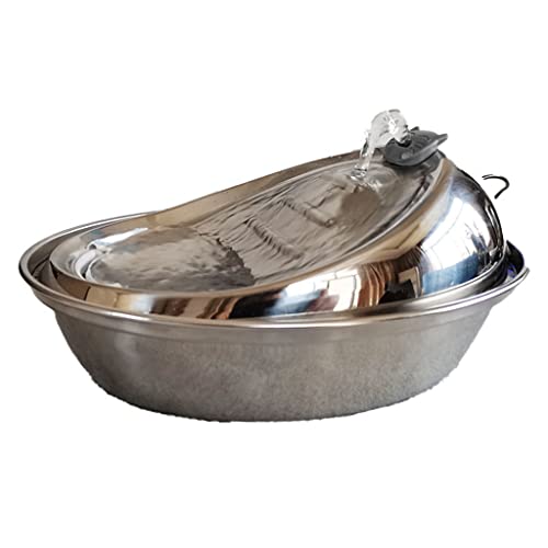 Haustier Trinkwasserspender für Katzen und Hunde Innen mit 2 Filter Ersatz Edelstahl Hund Fütterung Bewässerung Haustier Brunnen Edelstahl Groß Haustier Trinkwasserspender für Katzen und Hunde Innen mit 2 Filter Ersatz Edelstahl Hund Fütterung Bewässerung Haustier Brunnen Edelstahl Groß von YIGZYCN