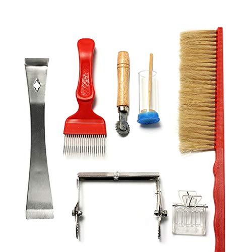 Imkerei-Werkzeug-Zubehör, 7-teiliges Ausrüstungs-Set, Bienenfutterbürste, Queen-Fänger, Hiv, Königin-Fang-Clip Imkerei-Werkzeug-Zubehör, 7-teiliges Ausrüstungs-Set, Bienenfutterbürste, Queen-Fänger, Hiv, Königin-Fang-Clip von YIGZYCN