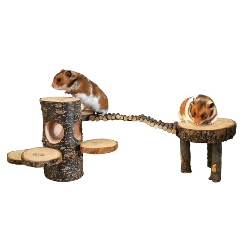 Kleintierleiter Spielzeug Hamster Übungsspielplatz Unterhaltungsspielzeug Käfigzubehör Für Haustier Eichhörnchen Kletterspielzeug Hamsterkäfig Zubehör von YIGZYCN