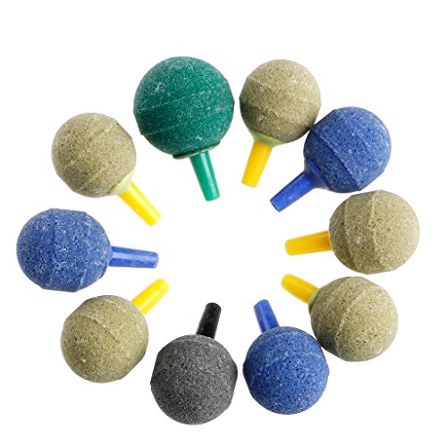 YIGZYCN 10er Pack Luftsteinblasen Wiederverwendbarer Diffusor Für Aquarienfische Für Tankteich Hydrokulturen Gemischte Farben Rund Aquarium Heizung Licht Thermometer Kies Sand Dekorationen YIGZYCN 10er Pack Luftsteinblasen Wiederverwendbarer Diffusor Für Aquarienfische Für Tankteich Hydrokulturen Gemischte Farben Rund Aquarium Heizung Licht Thermometer Kies Sand Dekorationen von YIGZYCN