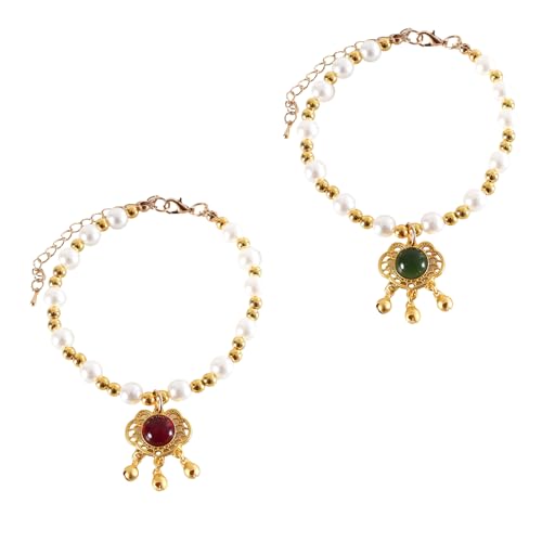 YIGZYCN 2 x Haustier-Perlen-Halsband-Halskette, Neujahrskatzen-Anhänger, kleine Katzen, Anhänger für Welpen, Kleid-Zubehör von YIGZYCN