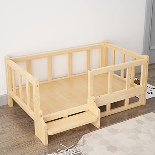 Abnehmbares, massives Holz -Haustierbett für Hunde und Katzen - gemütlicher Zwinger für Golden Retriever - Premium -Qualität - stilvolles Design - 45 * 30 cm Größe Option - einfach zu montieren und Abnehmbares, massives Holz -Haustierbett für Hunde und Katzen - gemütlicher Zwinger für Golden Retriever - Premium -Qualität - stilvolles Design - 45 * 30 cm Größe Option - einfach zu montieren und von YIHANSS