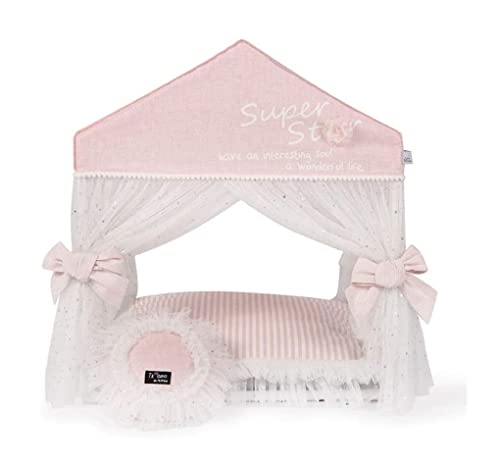 Beruhigend Hundebett Haustier Katze Haus weicher Winter Süßes Prinzessin Haustierbett Hunde Haus süße Zwinger Nest Hundekatze Bett mit Gaze Vorhang Matratze für Haustier (Farbe: Roze, Größe: 50 * 40 Beruhigend Hundebett Haustier Katze Haus weicher Winter Süßes Prinzessin Haustierbett Hunde Haus süße Zwinger Nest Hundekatze Bett mit Gaze Vorhang Matratze für Haustier (Farbe: Roze, Größe: 50 * 40 von YIHANSS