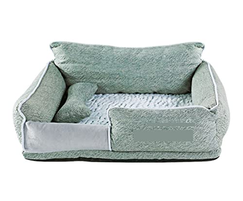 Beruhigend Hundebett Haustierbetthundbetten warm warm schlafende Baumwolle Welpenbett waschbare abnehmbare Oxford -Stoff Zwinger Katze Nistboden wasserdichte Matratzenmatte für Haustier (Farbe: Grün, Beruhigend Hundebett Haustierbetthundbetten warm warm schlafende Baumwolle Welpenbett waschbare abnehmbare Oxford -Stoff Zwinger Katze Nistboden wasserdichte Matratzenmatte für Haustier (Farbe: Grün, von YIHANSS