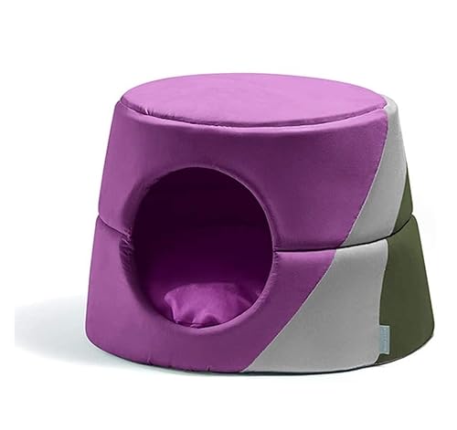 Beruhigend Hundebett warm Hundekatze Haustierbett weicher Nest Dual -Gebrauch Katze Schlafbett Winter Warm Haustier Nest gemütliche Betten Zwinger für kleine Katzensmatten für Haustier (Farbe: Lila Beruhigend Hundebett warm Hundekatze Haustierbett weicher Nest Dual -Gebrauch Katze Schlafbett Winter Warm Haustier Nest gemütliche Betten Zwinger für kleine Katzensmatten für Haustier (Farbe: Lila von YIHANSS