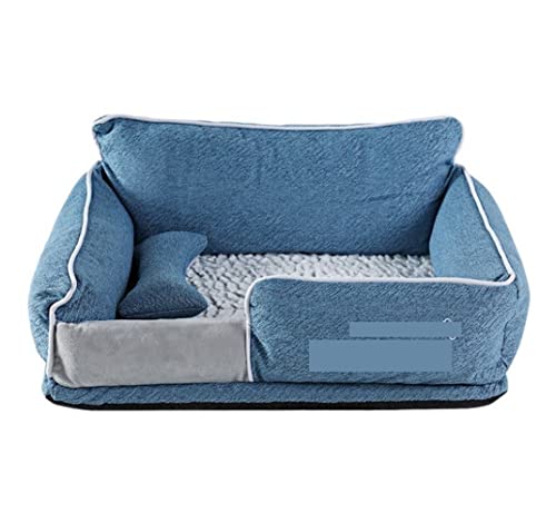 Beruhigende Hundebett Haustierbetthundbetten warm warm schlafende Baumwolle Welpenbett waschbare abnehmbare Oxford -Stoff Zwinger Katze Nest Bottom wasserdichte Matratzenmatte für Haustier (Farbe: Beruhigende Hundebett Haustierbetthundbetten warm warm schlafende Baumwolle Welpenbett waschbare abnehmbare Oxford -Stoff Zwinger Katze Nest Bottom wasserdichte Matratzenmatte für Haustier (Farbe: von YIHANSS