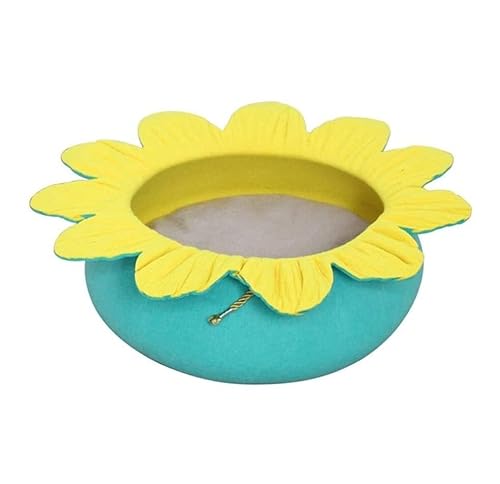 Beruhigende Hundebett Sonnenblumenform Filzbett für Haustierkatze Hund Teddy schlafend kleine Hunde Katzen Nest süßes Schlafbett Katzensbett Matratze für Haustier (Farbe: Gelbgrün, Größe: 39 * 14 cm) Beruhigende Hundebett Sonnenblumenform Filzbett für Haustierkatze Hund Teddy schlafend kleine Hunde Katzen Nest süßes Schlafbett Katzensbett Matratze für Haustier (Farbe: Gelbgrün, Größe: 39 * 14 cm) von YIHANSS