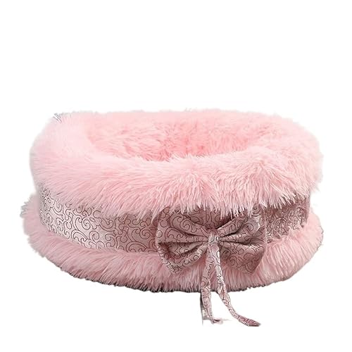 Beruhigendes Hundebett warmes Haustierbett Kuschel Zwinger weiche Welpe Sofa runde Nest -Schlafkissen für Katzen und Hunde Haustier Nest Pelry Katzenbett Matratze für Haustier (Farbe: Roze, Größe: 50 Beruhigendes Hundebett warmes Haustierbett Kuschel Zwinger weiche Welpe Sofa runde Nest -Schlafkissen für Katzen und Hunde Haustier Nest Pelry Katzenbett Matratze für Haustier (Farbe: Roze, Größe: 50 von YIHANSS