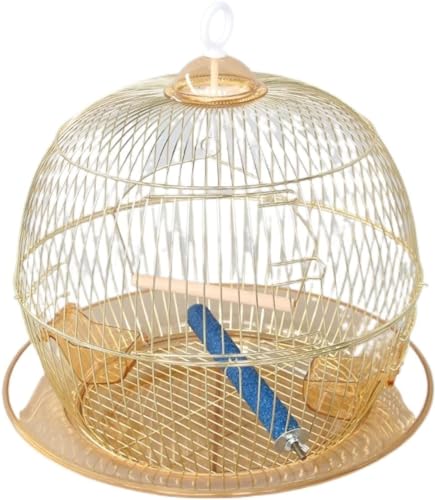 Feiner Vogelflugkäfig, Papageienkäfig, kreativer runder Vogelkäfig, Metallkäfig, dekorativer Käfig, Eisenvergoldungsprozesskäfig für Pfingstrose, geheimnisvoller Wind, Kanarienvogel, Liebesvogel, Feiner Vogelflugkäfig, Papageienkäfig, kreativer runder Vogelkäfig, Metallkäfig, dekorativer Käfig, Eisenvergoldungsprozesskäfig für Pfingstrose, geheimnisvoller Wind, Kanarienvogel, Liebesvogel, von YIHANSS