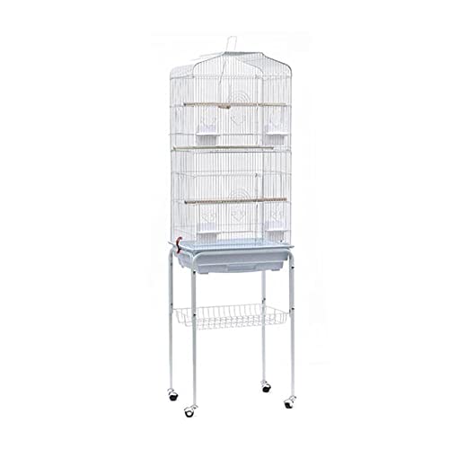 Großer Vogelkäfig, Vogelkäfige, Metallkäfig, Papageien-Vogelnester, Zubehör, Pfingstrosen-Vogelhaus, Papageienkäfig von TSVSSGFU(売店)
